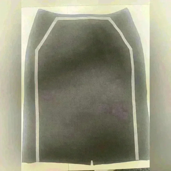 Calvin Klein Heather Gray Pencil Skirt With Inside Lining Size 2- B8 - Picture 1 of 5